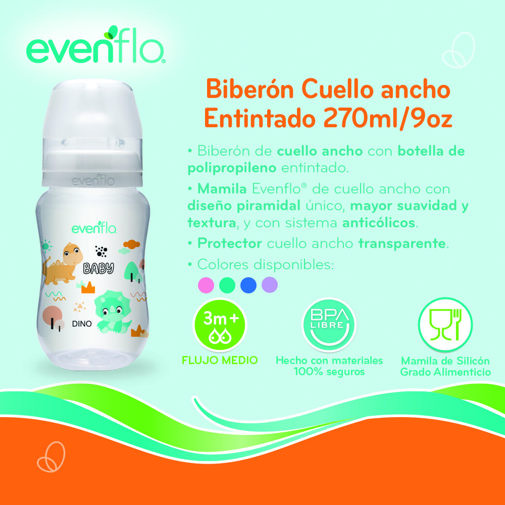 Evenflo-Biberon-Cuello-Ancho-9Oz-imagen-3