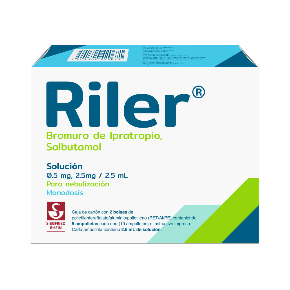 Riler-0.5-mg-/-2.5-mg---Caja-con-10-ampolletas-de-2.5-ml-(Ipratropio-y-Salbutamol)-imagen-3