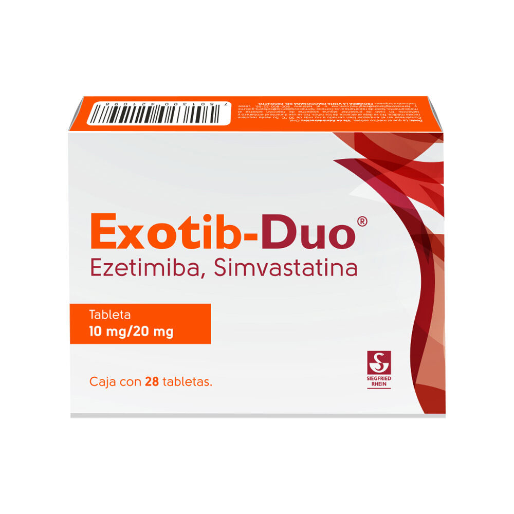 Exotib-Duo-10-mg-/-20-mg---Caja-con-28-tabletas-(Ezetimiba-y-Simvastatina)-imagen-3