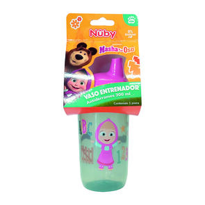 Nuby-Vaso-Antiderr-Masha-Y-El-Oso-10Oz-imagen