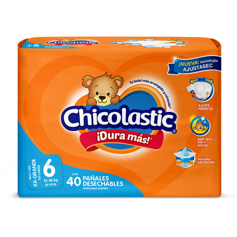 Pañal-Chicolastic-Talla-6-XX-Grande-40-pañales-imagen
