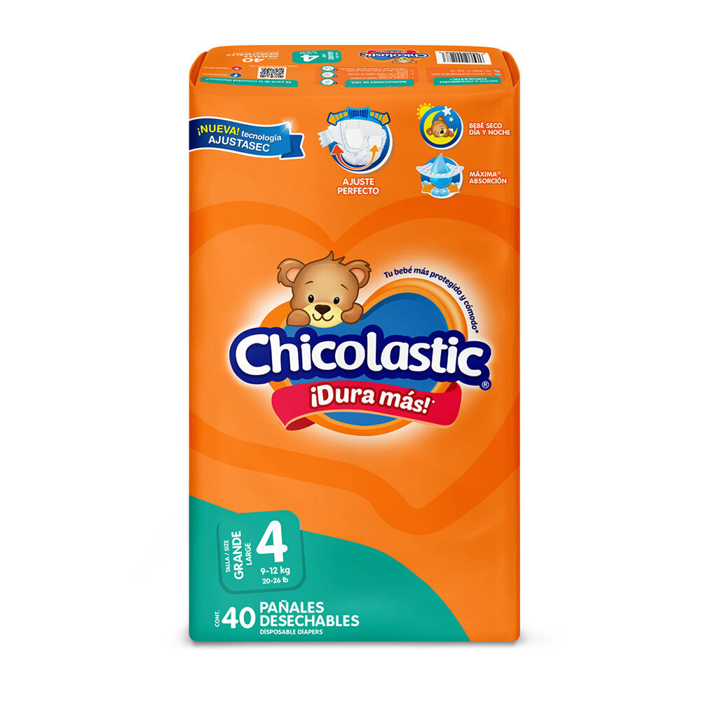 Pañales Chicolastic Etapa 4 Classic 40 Unidades