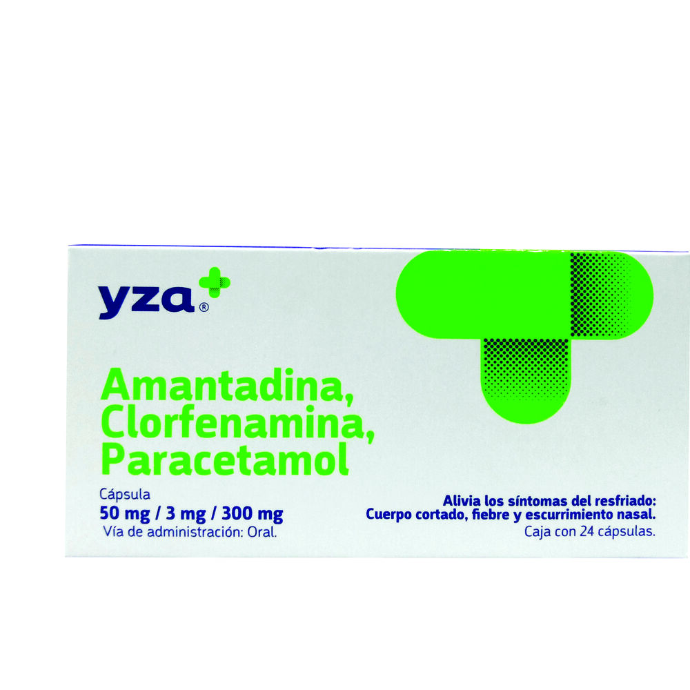 Yza-Paracetamol/Amantadina/-300Mg/50Mg/3Mg-24-Caps-imagen