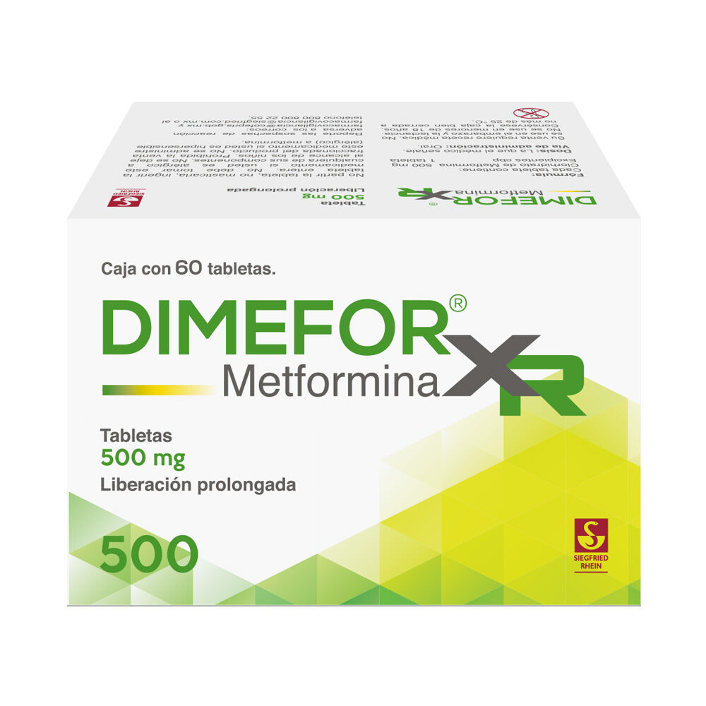 Dimefor-XR-500-mg---Caja-con-60-tabletas-(Metformina)-imagen-3