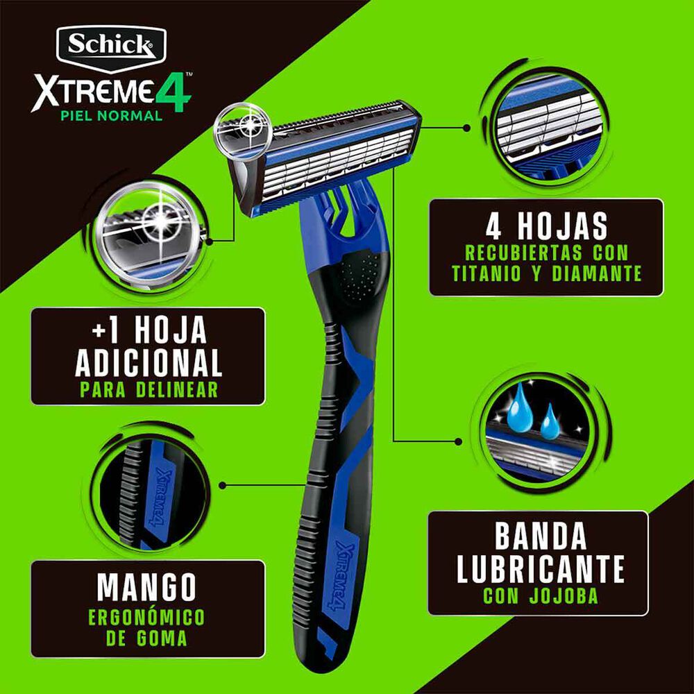 Schick-Rastrillo-Xtreme4-2Pz-imagen-2