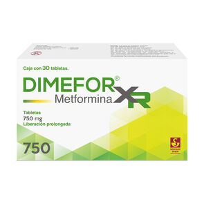 Dimefor-XR-750-mg---Caja-con-30-tabletas-(Metformina)-imagen