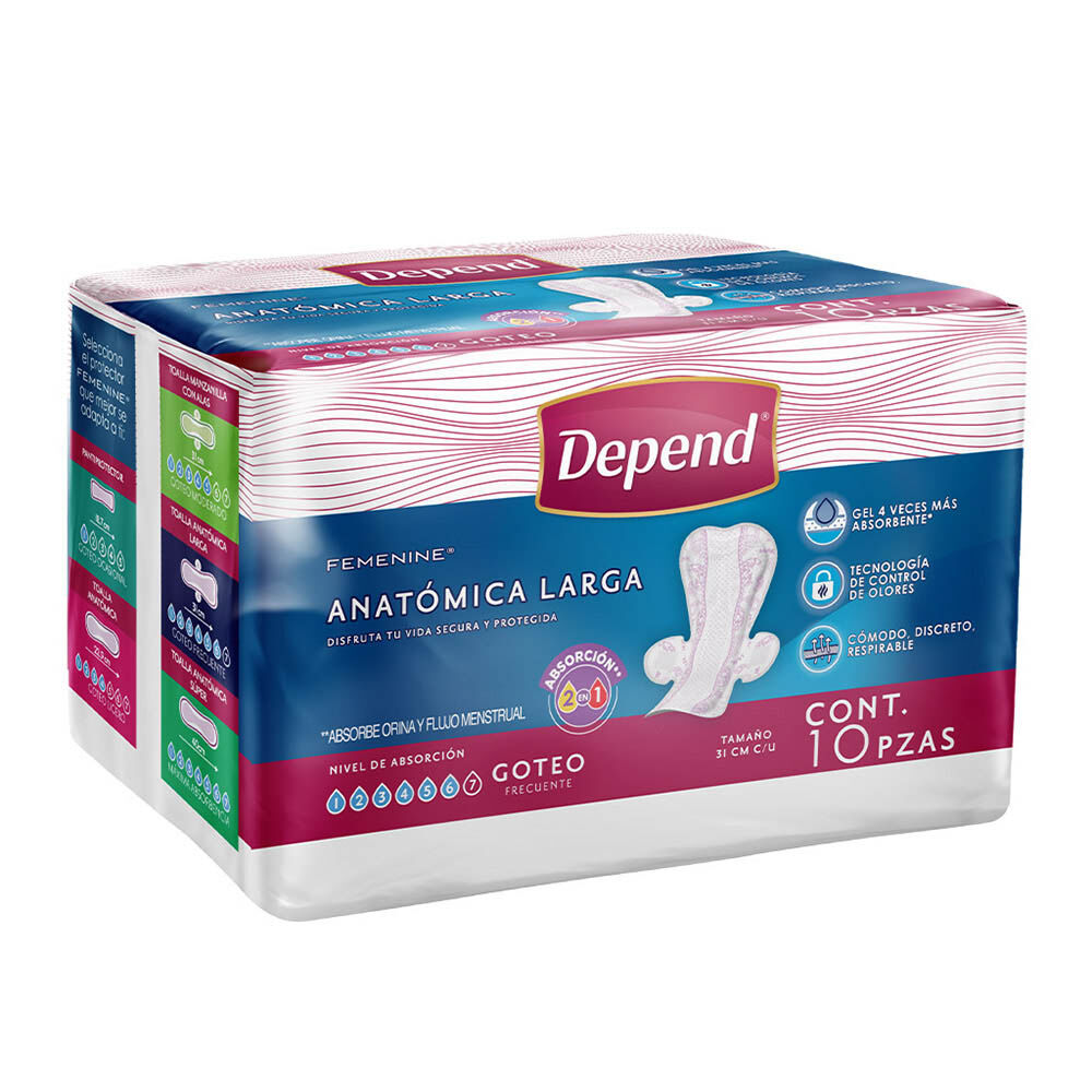Depend-Femenine-Anatomica-Larga-10-Pzas-imagen-2