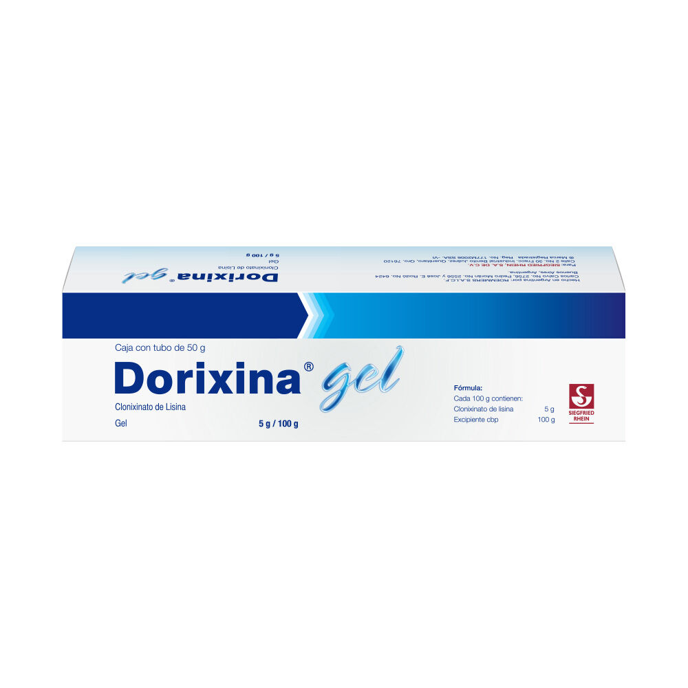 Dorixina-Gel-50-gr---Tubo-(Clonixinato-de-Lisina)-imagen-3