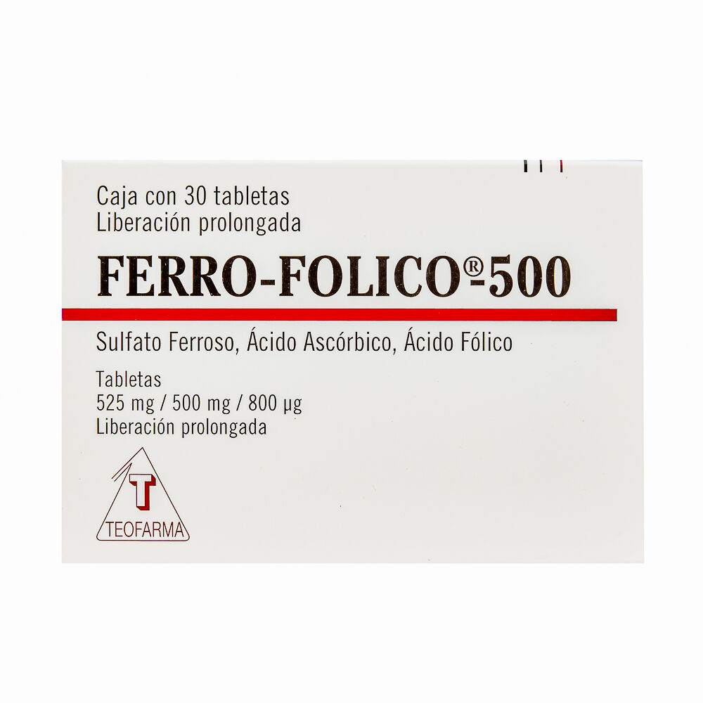 Ferro-Folico-500Mg-30-Tabs-imagen