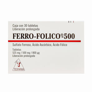 Ferro-Folico-500Mg-30-Tabs-imagen