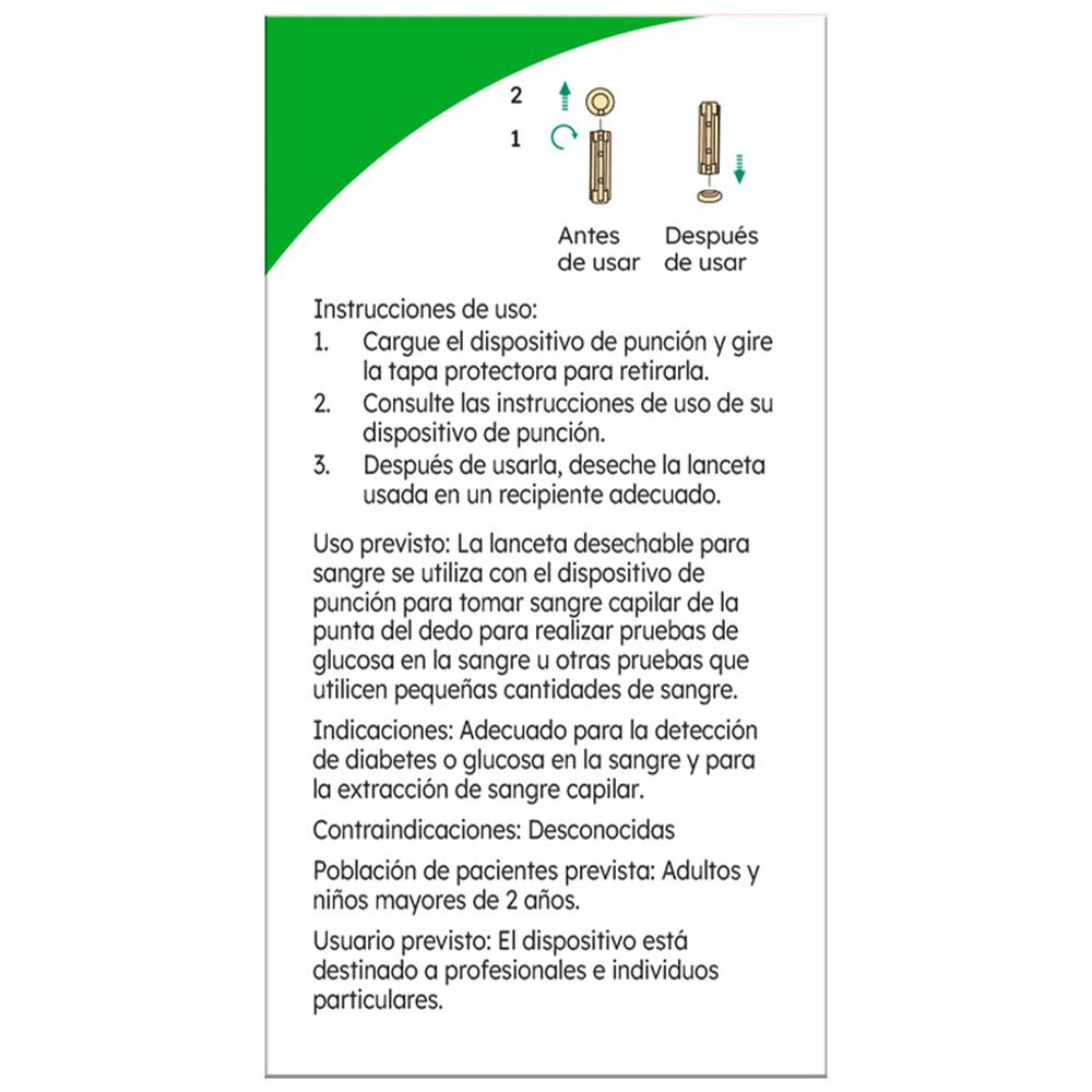 One-Touch-Ultrasoft-2-Lancetas-25-Uds-imagen-2