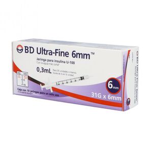 Bd-Ultra-Fine-31Gx6Mm-10-Jga-X-0.3Ml-imagen