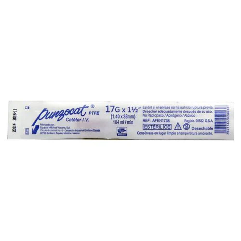 Punzocat-Vem-Cateter-17Gx38Mm-imagen