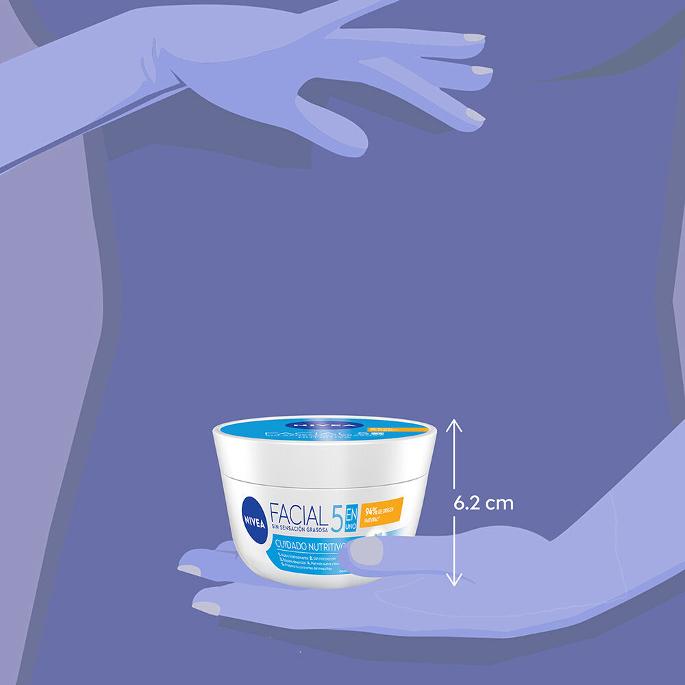NIVEA-Crema-Facial-Hidratante-5-En-1-Cuidado-Nutritivo-200-ml-imagen-6
