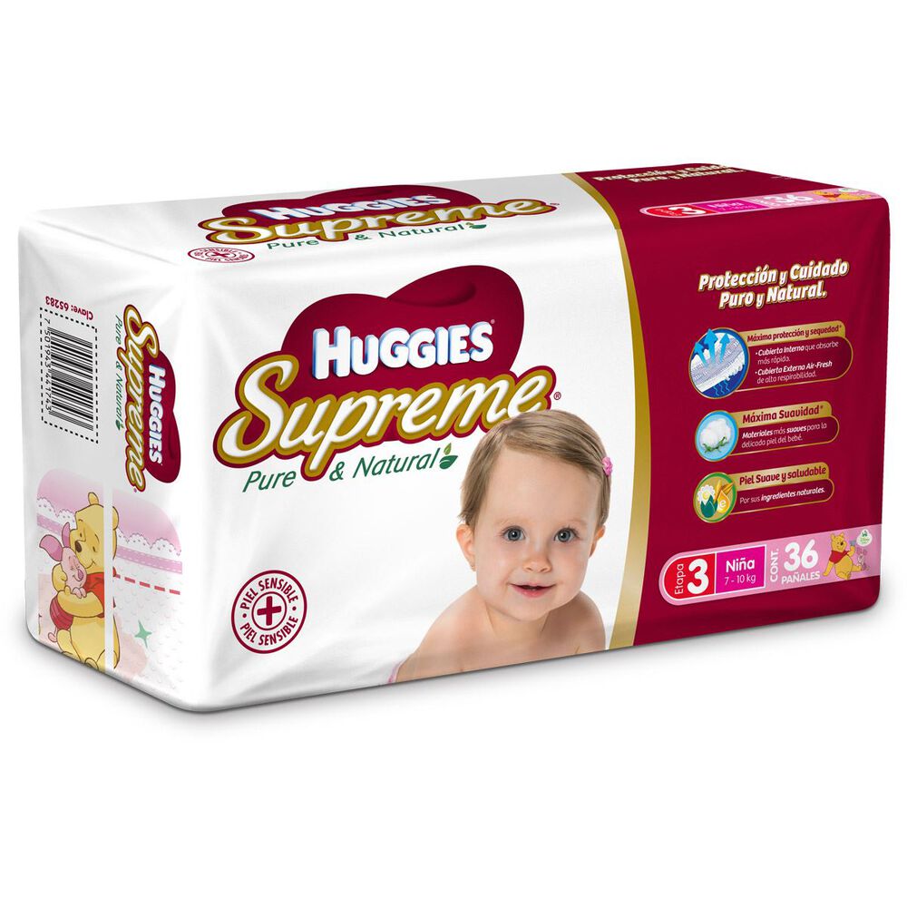 Pañal-Huggies-Supreme-Etapa-3-Niña-C/36-imagen