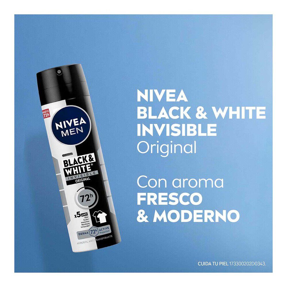 NIVEA-MEN-Desodorante-Antimanchas,-Black-&-White-Invisible-Power-150-ml-imagen-2