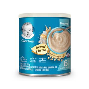 Cereal-Infantil-Gerber-Etapa-2-Arroz-y-Avena-Integral-Lata-270g-imagen