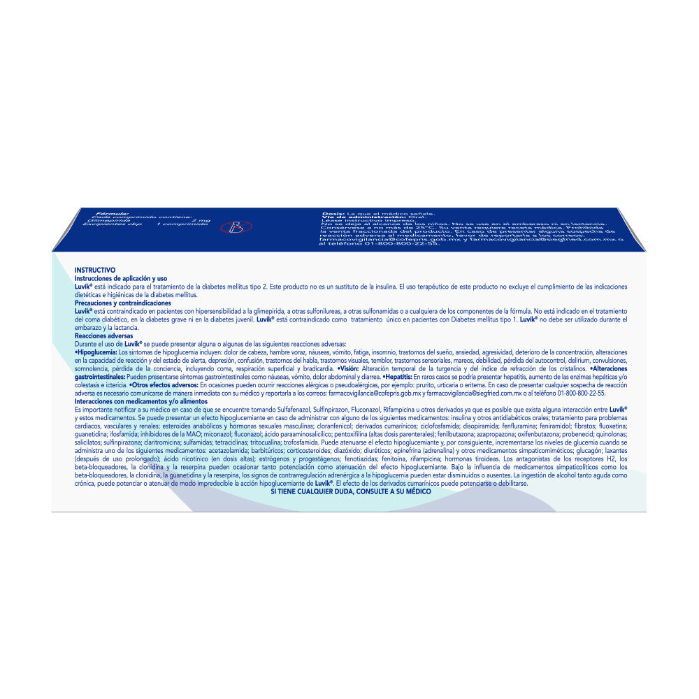 Luvik-2-mg---Caja-con-30-comprimidos-(Glimepirida)-imagen-3