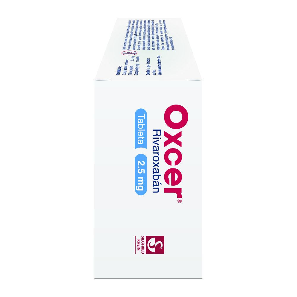 Oxcer-2.5-mg---Caja-con-56-tabletas-(Rivaroxab&aacute;n)-imagen-2
