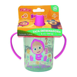 Nuby-Taza-Masha-Y-El-Oso-Boqui-Rigi-8Oz-imagen