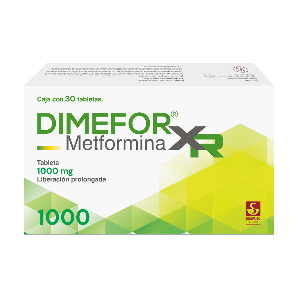 Dimefor-XR-1000-mg---Caja-con-30-tabletas-(Metformina)-imagen-3