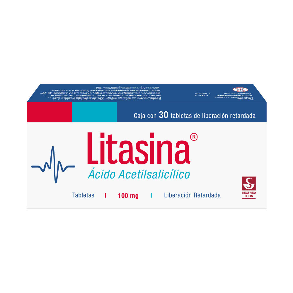 Latasina-100-mg---Caja-con-30-tabletas-(&Aacute;cido-acetilsalic&iacute;lico)-imagen-3