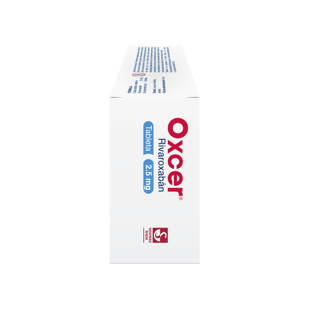 Oxcer-2.5-mg---Caja-con-56-tabletas-(Rivaroxab&aacute;n)-imagen-2