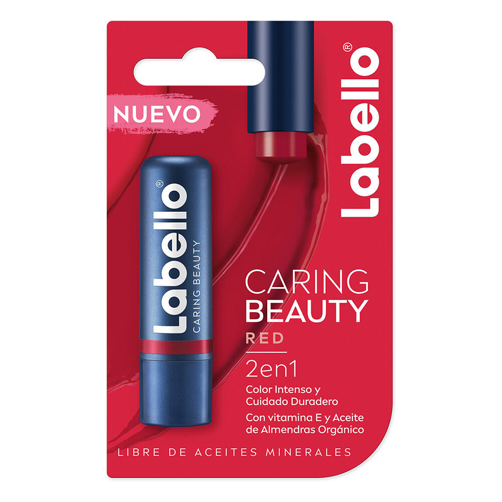 LABELLO-Bálsamo-Labial-Caring-Beauty-Red-4.8-g-imagen-1