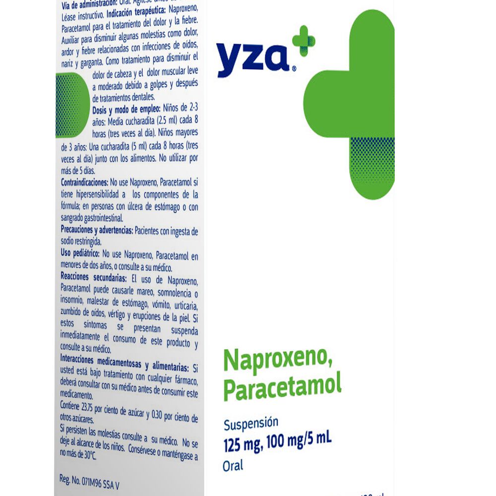 Yza-Naproxeno/Paraceta-2.5G/0.125G-100Ml-imagen