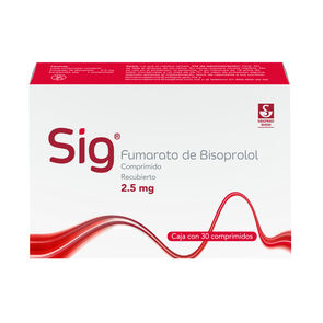 SIG-5-mg---Caja-con-30-comprimidos-(Bisoprolol)-imagen