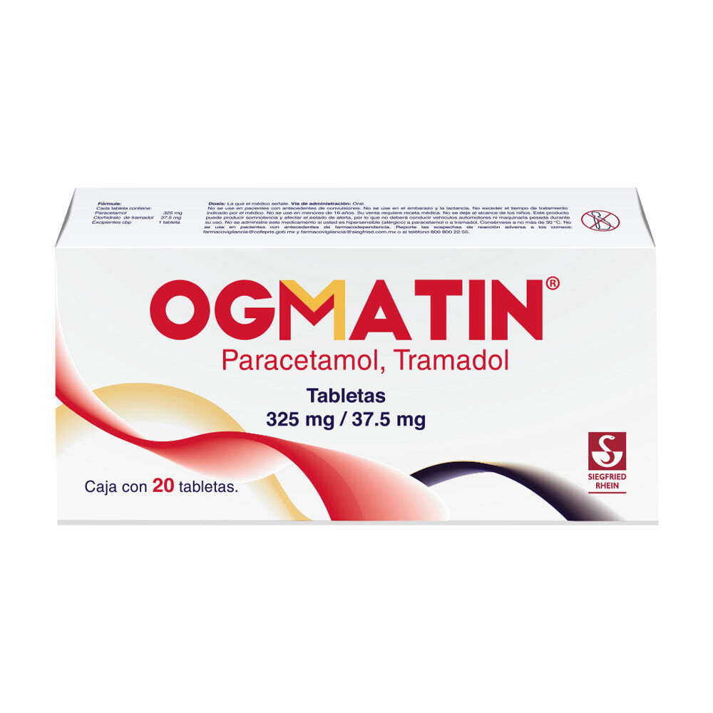 Ogmatin-325-mg-/-37.5-mg----Caja-con-20-tabletas-(Paracetamol-y-Tramadol)-imagen-1