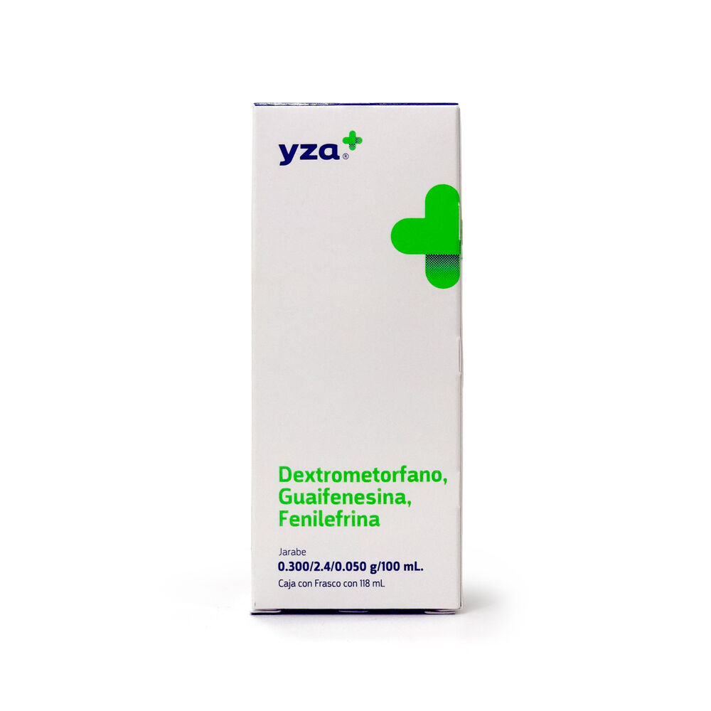 Yza-DEXTROMETORFANO/GUAIFENESINA/FENILEFRINA-.3G/2.4G/.05G/100Ml-118Ml-imagen