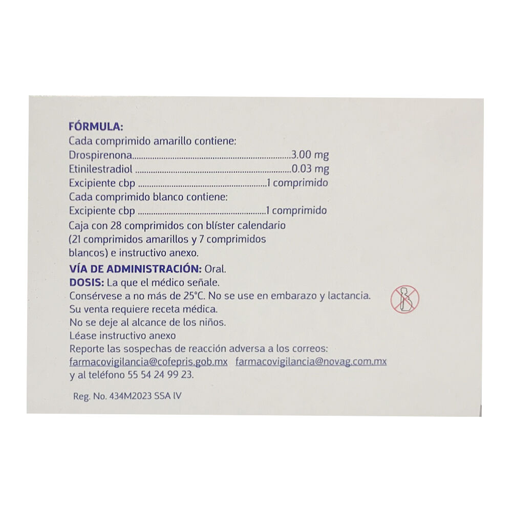 Yza-Drospirenona/Etinilestradio-28-Comp-imagen-3