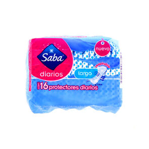 Saba-Protectores-Diarios-Tradicional-Largo-16-Unidades-imagen