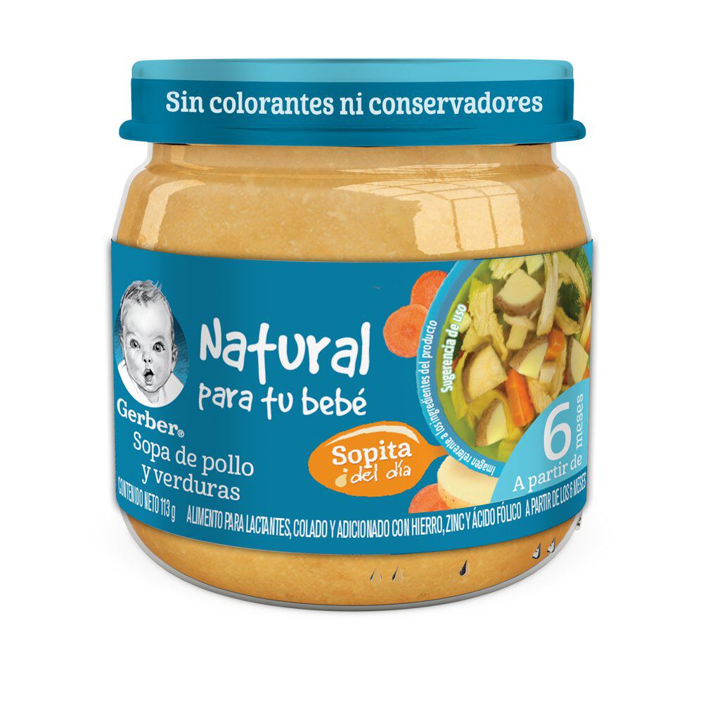 Papilla-Gerber-Sopita-del-Día-Etapa-2-Pollo-y-Verduras-113g-imagen