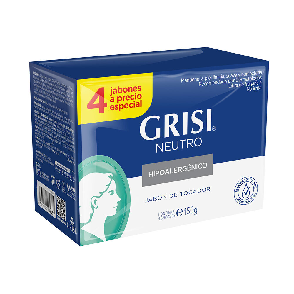 Grisi-Jabon-Cuadripack-Neutro-150G-imagen-4