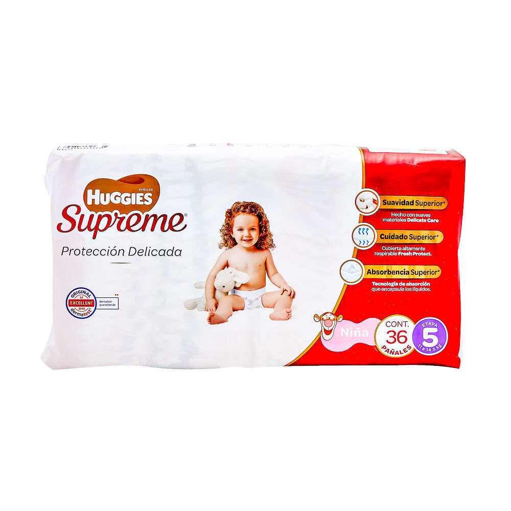 Pañal-Huggies-Supreme-Etapa-5-Niña-36-Unidades-imagen