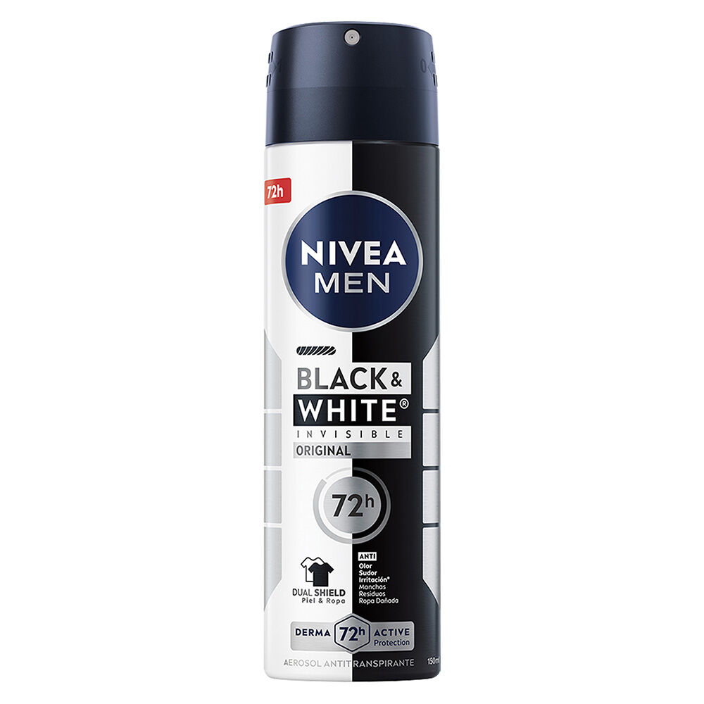 NIVEA-MEN-Desodorante-Antimanchas,-Black-&-White-Invisible-Power-150-ml-imagen-2