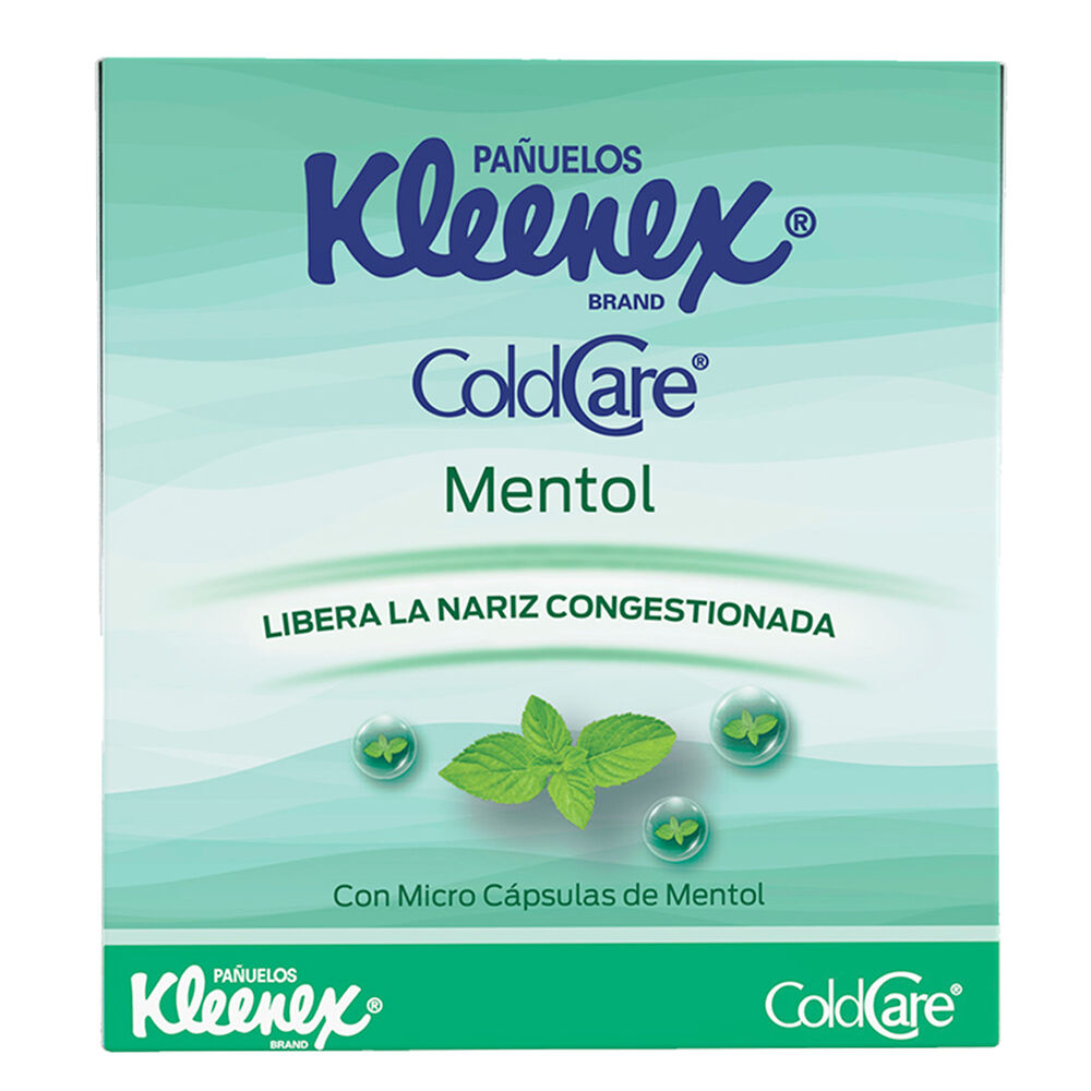 capacidad es inutil Consultar Kleenex Cold Care Mentol 60 Pzas