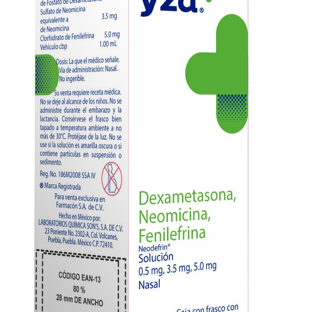 Yza-Dexametasona,Fenilefrina,-Neomicina-0.05G/0.35G/0.5G-20Ml-imagen