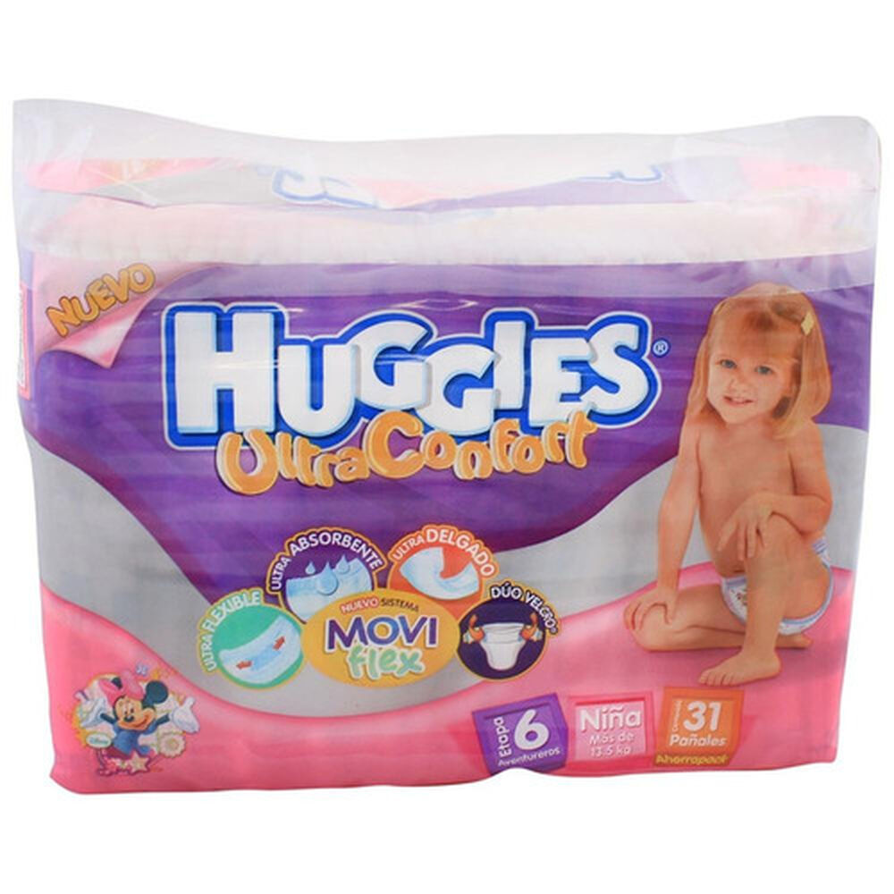 Pañal-Huggies-Ultraconfort-Etapa-6-Niña-C/31-imagen