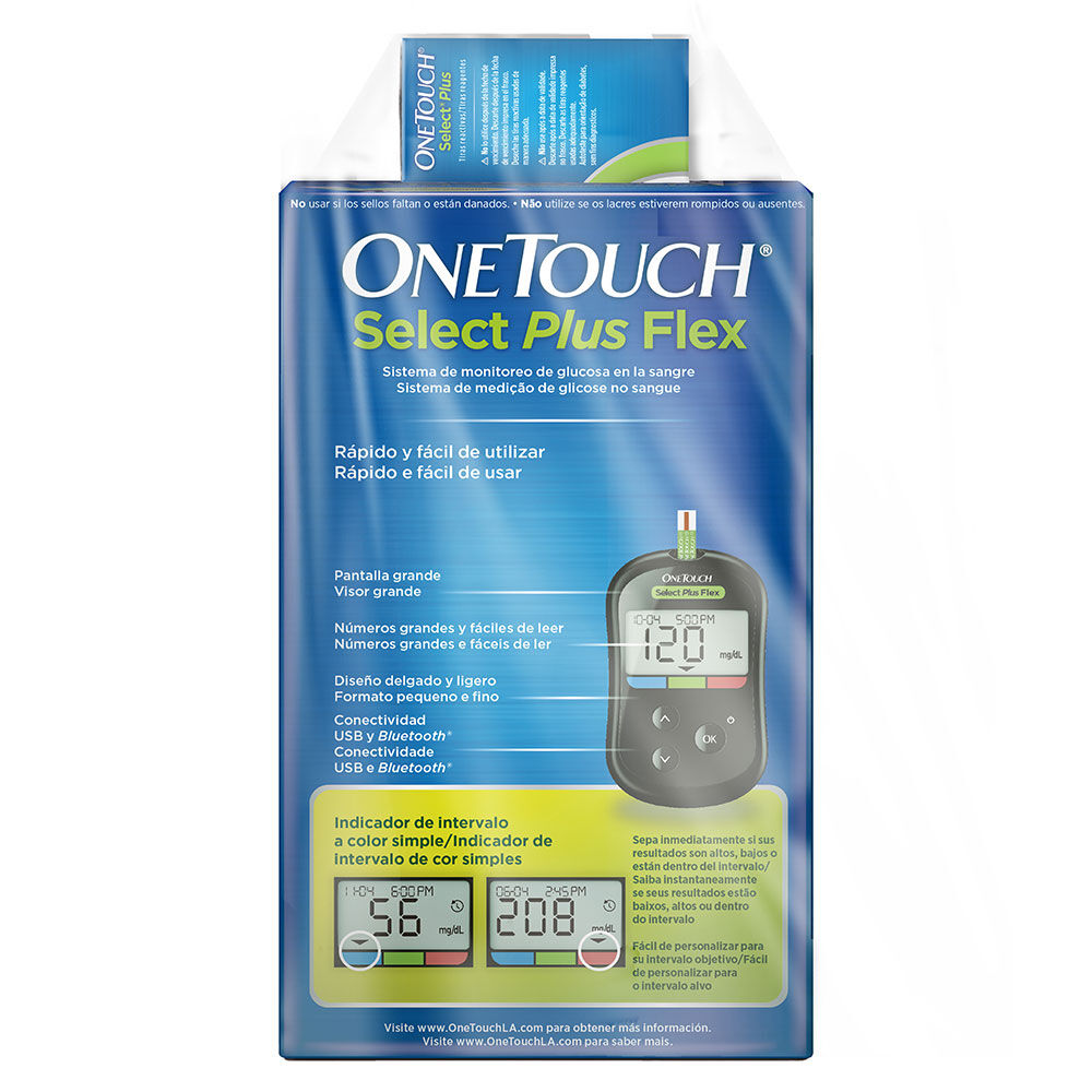 ONE-TOUCH-KIT-SELECT-PLUS-FLEX-10-LANCETAS-imagen-2