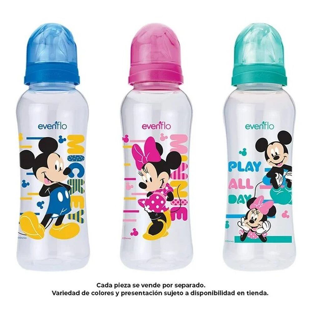 Evenflo-Biberón-Mickey-Y-Minnie-8Oz-imagen
