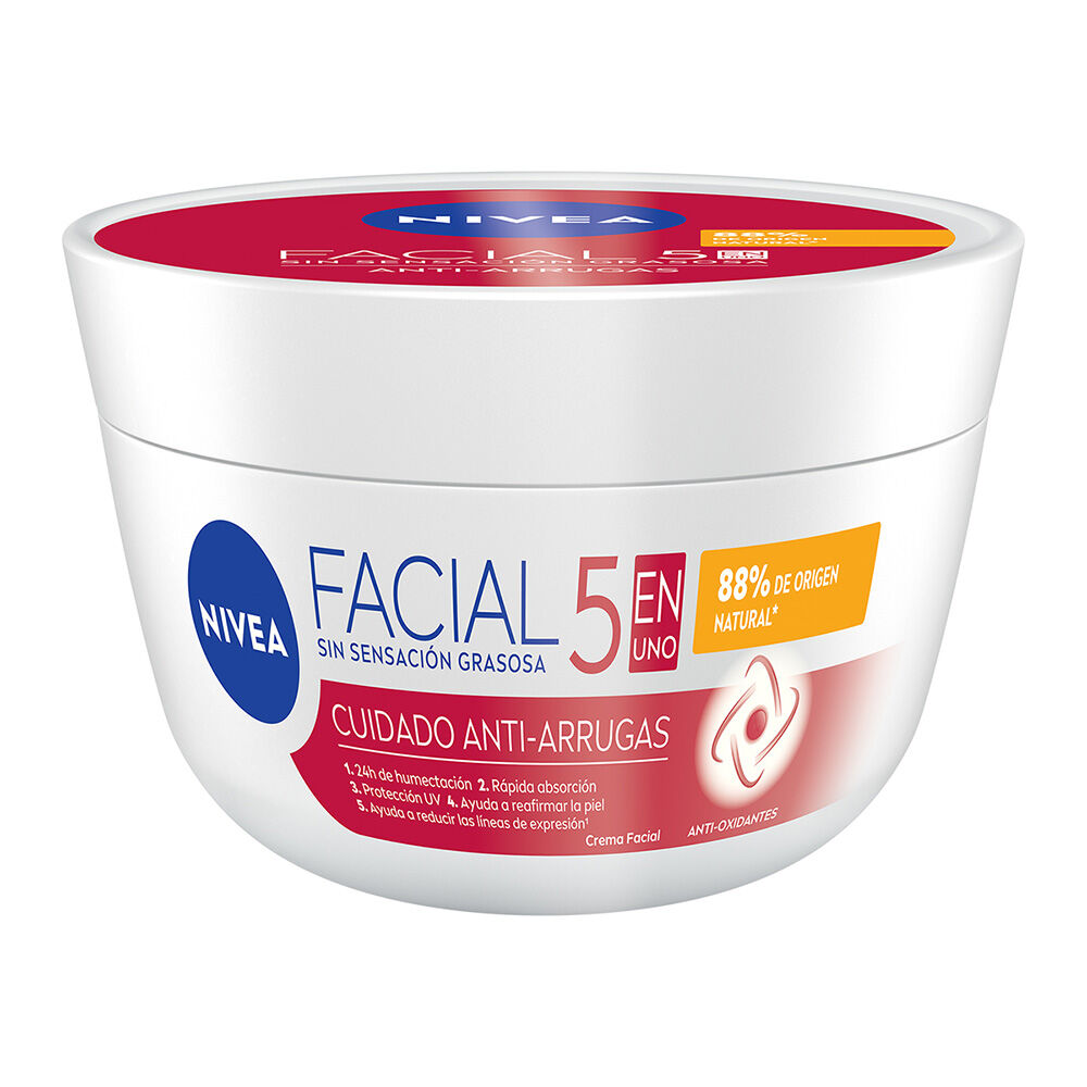 NIVEA-Crema-Facial-Hidratante-Antiedad-5-En-1-Cuidado-Anti-Arrugas-200-ml-imagen-1