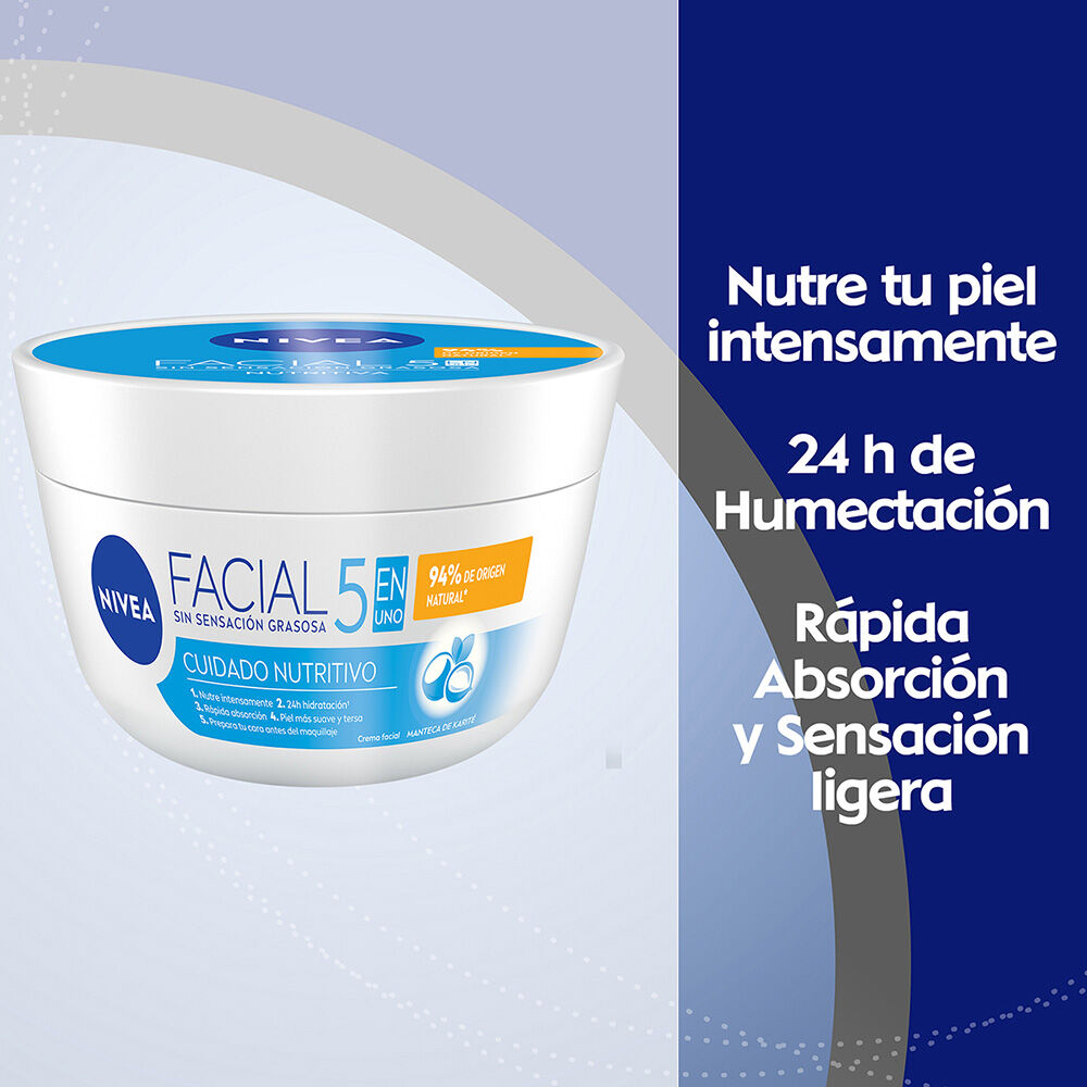 NIVEA-Crema-Facial-Hidratante-5-En-1-Cuidado-Nutritivo-200-ml-imagen-3