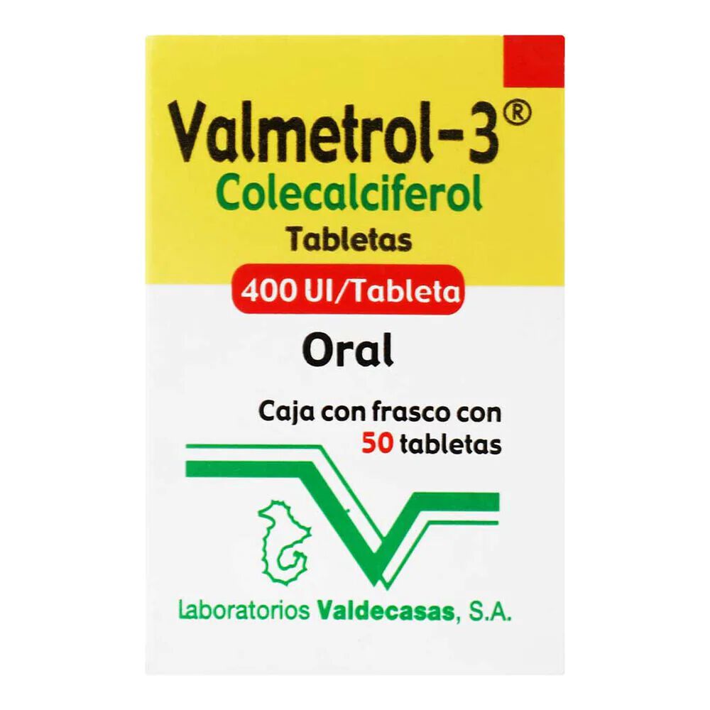 Valmetrol-3-400Ui-50-Tabs-imagen