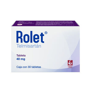 Rolet-40-mg---Caja-con-30-tabletas-(Telmisart&aacute;n)-imagen