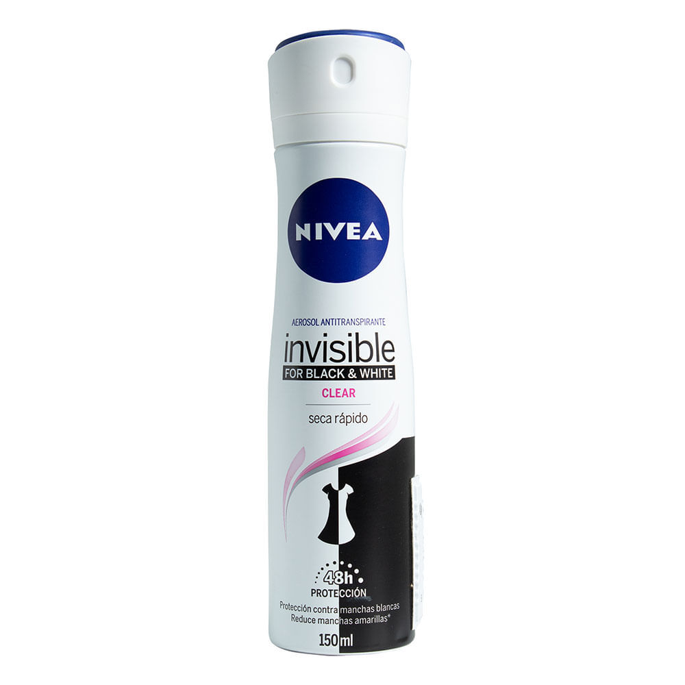 NIVEA-Desodorante-Antimanchas-Black-&-White-Invisible-Clear-spray-150-ml-imagen