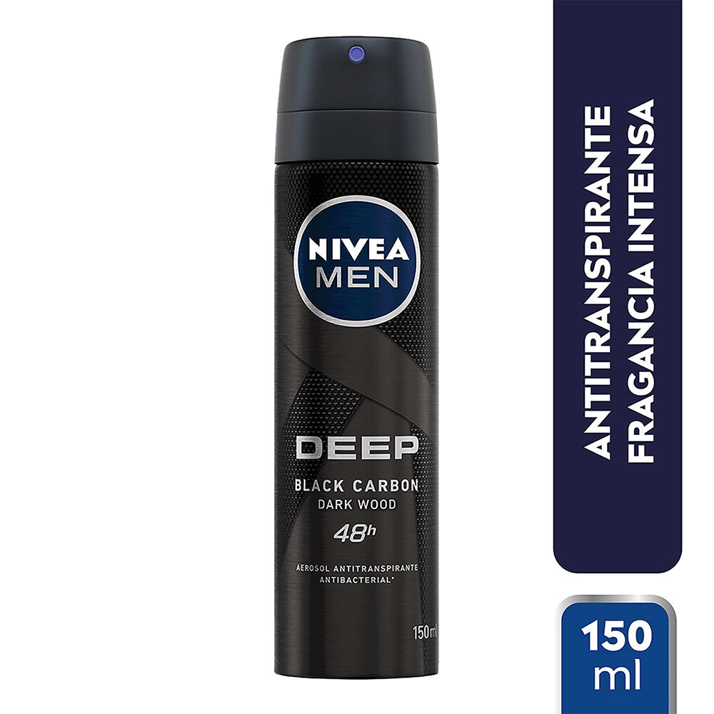 NIVEA-MEN-Desodorante-Antibacterial,-Deep-Black-Carbon-spray-150-ml-imagen-2