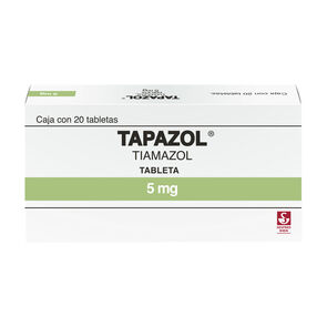 Tapazol-5-mg---Caja-con-20-tabletas-(Tiamazol)-imagen
